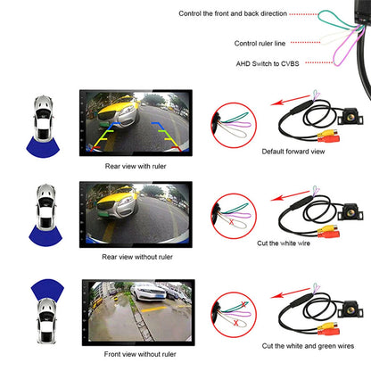1080P AHD Vehicle Rear View Reverse Camera CVBS Night Vision Parking Reverse Camera HD Color Image Parking Assistance Camera