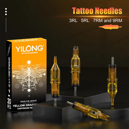 Yilong Tattoo Supplies High Quality Tattoo Pen Kits For Permanent Makeup Tattoo Machine Tattoo Power Supply Tattoo Gun Kit