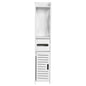 Bathroom Storage Cabinet 80x15.5x15CM Bathroom Toilet Furniture Cabinet White Wood Cupboard Shelf Tissue Storage Rack