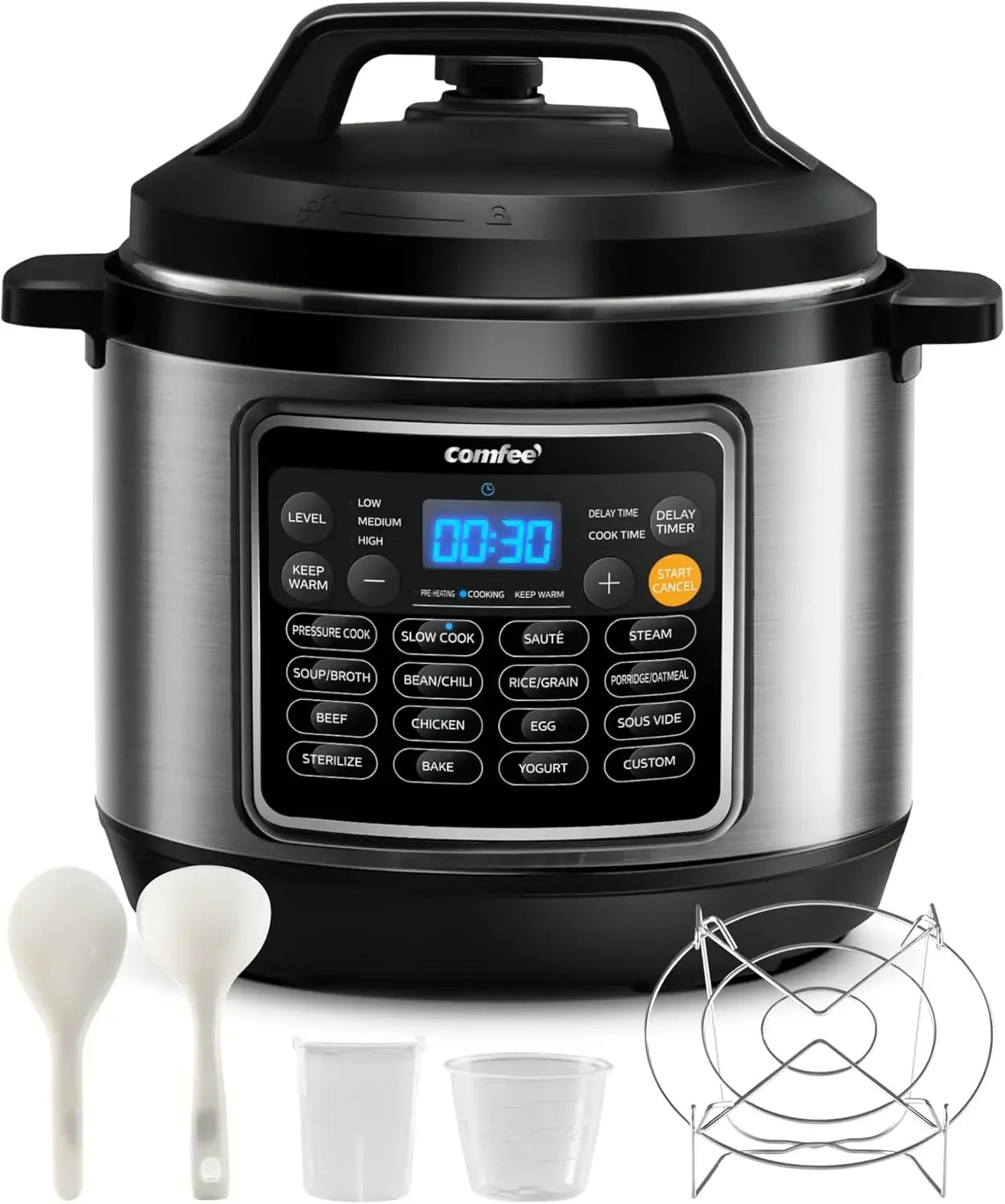 16 in 1 Electric Pressure Cooker Instant Multi  Olla de Presion Non-Stick Pot Yogurt Maker Rice Cooker Slow