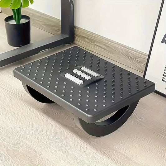 Ergonomic Foot Stools for Under Office Desk - Foot Rest for Under Desk at Work -Rocking Footrest with Roller Massager - Leg Res