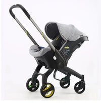 Baby Stroller 4 in 1 With Car Seat Baby Bassinet High Landscope Folding Baby Carriage Prams For Newborns  Strollers 3 in 1