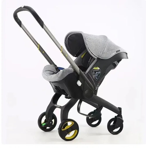 Baby Stroller 4 in 1 With Car Seat Baby Bassinet High Landscope Folding Baby Carriage Prams For Newborns  Strollers 3 in 1
