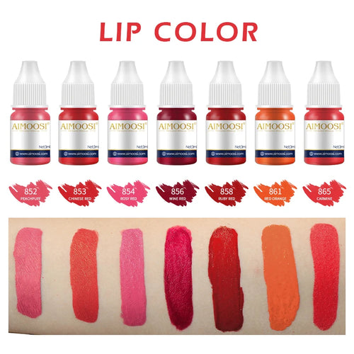 Tattoo Ink Nano Pigment Milkly Colors For Semi Permanent MakeUp Sets Tint Eyebrow Eyeliner Lips Beauty 3ml Microblading Pigments