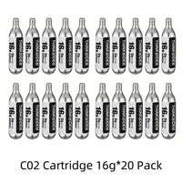ThinkRider 16g Threaded CO2 Cartridges or CO2 Inflator for Bike Tires - Cartridge for CO2 Inflator with Threaded Connection EzBuyCo