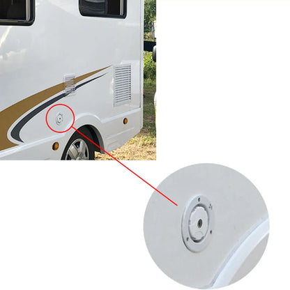Inlet Filter Lockable Gravity Water Inlet Filler Dustproof RV Parts Filler Neck RV Boat Camper Trailer White Caravan Accessories