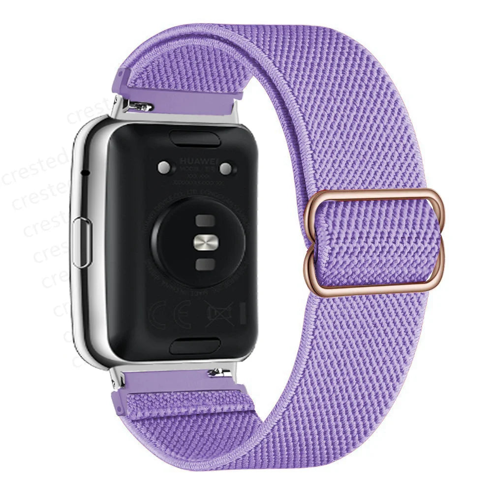 Scrunchie Band For Huawei Watch Fit 2 Strap Smartwatch Accessories Elastic Nylon Loop Bracelet Correa Huawei Watch fit2 band