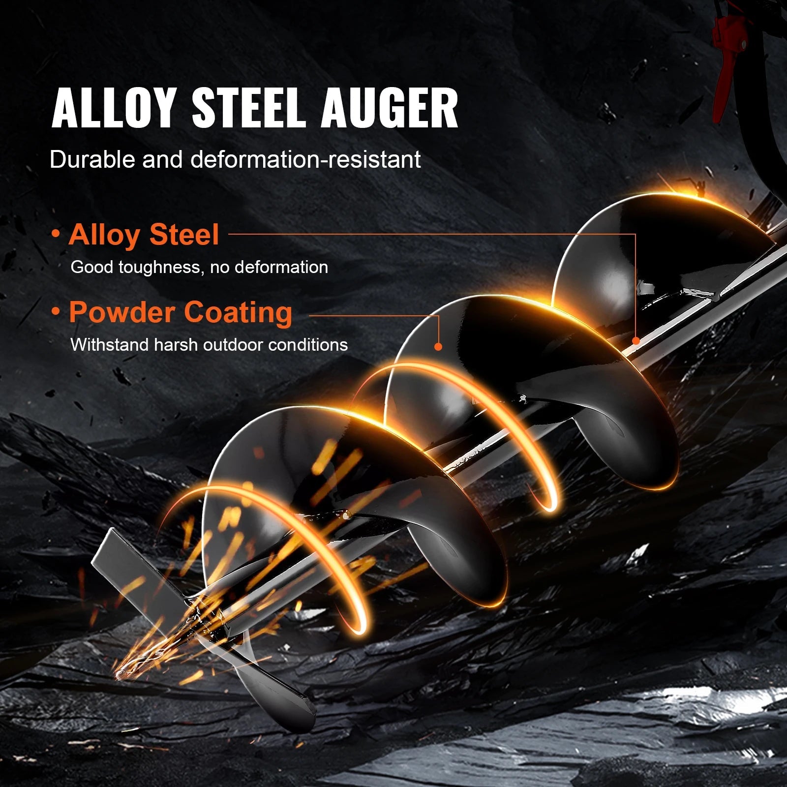VEVOR Fuel-powered Auger  Post Hole Digger Gas Powered Earth Auger Borer Ground Petrol Earth Auger Post 52cc/43cc Hole Digger EzBuyCo