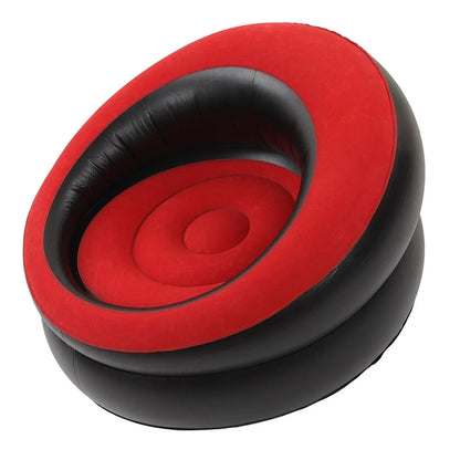 Inflatable Flocking Couch - Stylish Sofa Chair for living Room, Bedroom, Office & Balcony