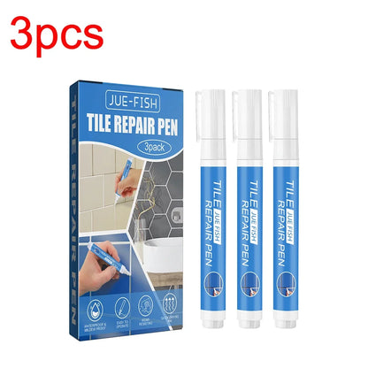 3/6pcs Waterproof White Wall Tile Marker Pen Grout Restorer Gap Repair for Bathroom Floor Seam Paint Filling Construction Tools