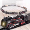 Classical Railway Freight Train Toy Electric Christmas Train Track Set with Light Tracks Model Toys for Kids Gift Children EzBuyCo