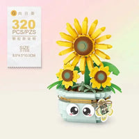 LOZ Flower Bouquet Building Blocks Kit DIY Flowers Block Toys Set Valentine's Day Rose Bricks Set Gift for Girls Friends adults