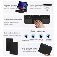 Book Cover Keyboard For Samsung Galaxy Tab S9 FE 10.9" S9 S8 S7 11 inch S10+ S9+ S8+ 12.4 Magic Magnetic Case Backlight TouchPad