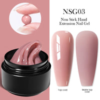 BORN PRETTY 30ml Glitter Pink Hard Jelly Nail Extension Gel Nail Polish Milky White Clear Color Soak Off UV Construction Gel