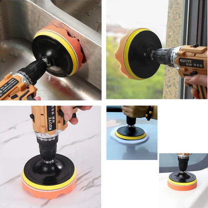 6PCS Car Polishing Pad Kit 3/4/5 Inch Abrasive Disc Sponge Foam Pads Polisher Car Detailing Waxing Remove Scratch Sponge Pads