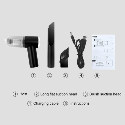 6000Pa Cordless Handheld Vacuum Cleaner 120W High Power Vacuum Cleaner Fully Automatic Power Cleaning Appliance for Home and Car