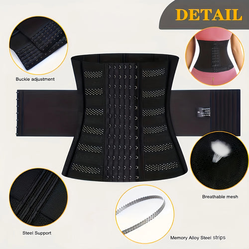 Waist Trainer for Women Underbust Waist Cincher Corset Tummy Control Sport Girdle Hourglass Body Shaper
