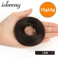 Fashion Messy Human Hair Buns Hairpieces Natural Black Brown Blonde Colors Ponytail Scrunchie Hair Extension Easy to Wear 15g/pc