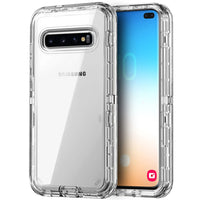For Samsung Galaxy S10/S10 Plus/S10+/S10e Phone Case Hybrid Rugged Shockproof Protective Heavy Duty Transparent Clear Cover