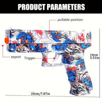 2PCS Shooting Toy Ball Blaster,Fully Manual Outdoor Toy Model Without Charging,Suitable For Backyard Games,Gift(without Bullet)