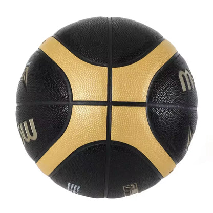 Molten Size 5 6 7 Basketball EZ-K Black Gold PU Outdoor Indoor Balls Women Youth Man Match Training Basketalls