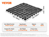 VEVOR Interlocking Floor Tiles - 12x12 Inch PVC Drainage Tiles, 55-Piece Set