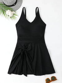 Women s Floral Print Halter Neck Backless  Swimsuit with Ruffle Detail and Tassel Tie-Up Waistband Beachwear