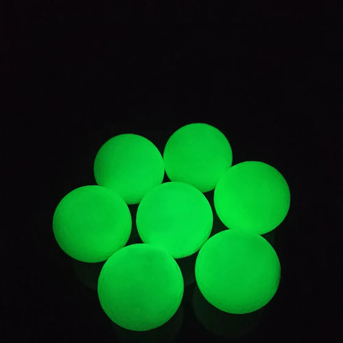 5pcs Glow Golf Balls for Night Sports Tournament Fluorescent Glowing in The Dark Golf Ball Long Lasting Bright Luminous Balls