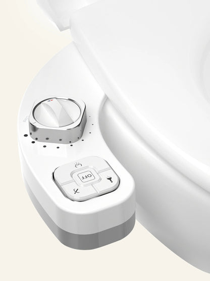 SAMODRA Black Button Bidet - Non-Electric Self  Cleaning Bidet Water Sprayer Toilet Seat