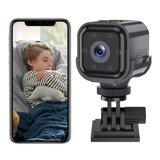 Wifi Mini Camera Two Way Audio Smart Wireless Camera Motion Detection Night Vision Pro Cam 960mAh for Indoor Outdoor Home Office