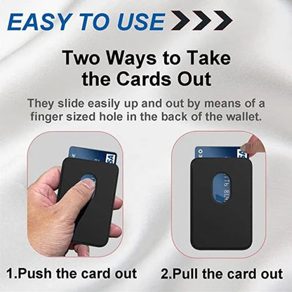 Шкіряний чохол-гаманець для iPhone 15 Pro Max Magsafe Wallet Leather Compatible For iPhone 14 13 12 Holder Card with MagSafe Magnet