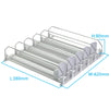 Canned Beverage Push Rack Drink Organizer Dispenser Spring Push Adjustable Storage Shelf E-shaped Glide Kitchen Fridge