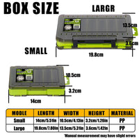 Fishing Tackle Box 14 Compartments Fishing Accessories Lure Hook Storage Case Double Sided Fishing Tool Organizer Boxes EzBuyCo