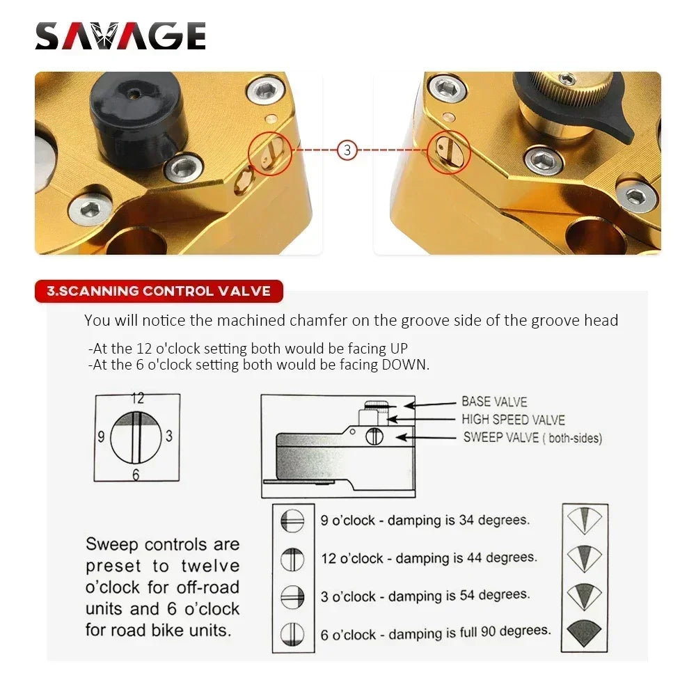 Steering Damper Stabilizer Motorcycle Accessories Universal Reversed Safety Control Adjustable For YAMAHA For HONDA For KAWASAKI