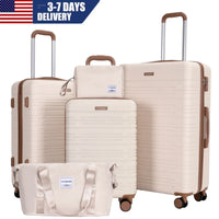 Luggage Sets 3-Piece Suitcases with Double Spinner Wheel,Suitcase Set ABS Hard Case Luggage with TSA Lock