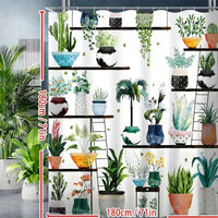 Bohemian Flower Bathroom Curtain Colorful Boho Floral Print Beautiful Bright Polyester Fabric Cloth Shower Curtain for Bathroom