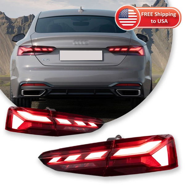 Car Lights LED Tail Lamps Assembly For Audi A5 Taillight 2017-2020 Upgrade S5 Style Taillights Assembly Auto Parts