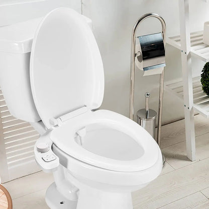 SAMODRA Black Button Bidet - Non-Electric Self  Cleaning Bidet Water Sprayer Toilet Seat
