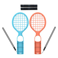 2PCS Tennis Racket For Nintendo Switch 2 / OLED Joy-Con Controller Tennis Racquet Grip with Wrist Strap Game Accessories Kit