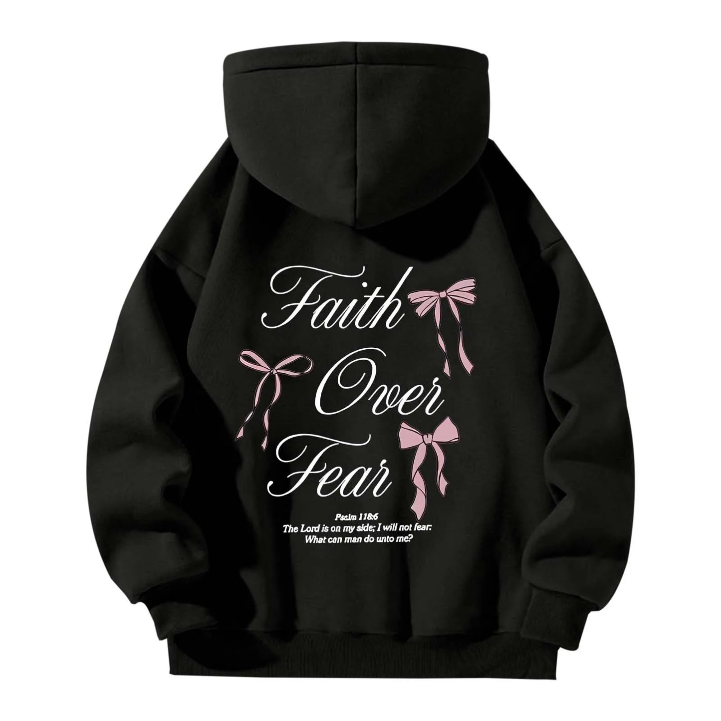 Lovellx Women's Hoodies with Butterfly Letter Print Long Sleeves Hooded Christian Jesus God Graphic Hoodies Harajuku Pulllovers