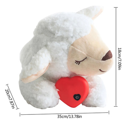 Pet Toy Dogs Plush Toy Comfortable Behavioral Training Aid Toy Heart Beat  Heating Soothing Plush Doll Sleep For Smart Cats Play