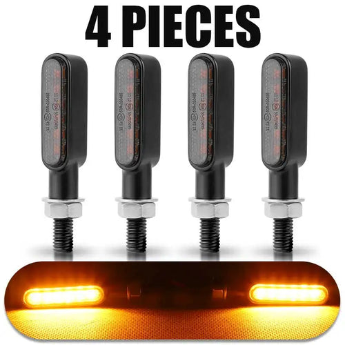 8mm Mini led Motorcycle Turn signal Light lamp Indicators Blinker clignotant moto led for honda yamaha kawasaki cafe racer 12V