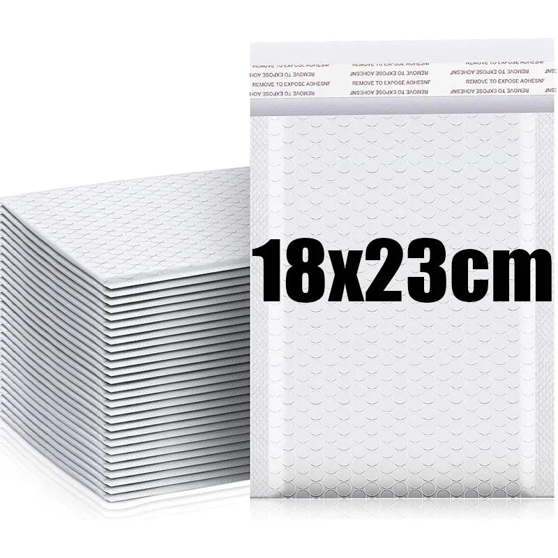 50/10pcs Self-Seal Packaging Bags Black White Bubble Envelopes Bag Waterproof Mailers Shipping Envelope Pouch Storage Organizer