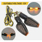 Quality Modified Motorcycle Front&Rear Turn Signal Lights Steering Lamp Super Bright Waterproof Durable 14LED Steering Light