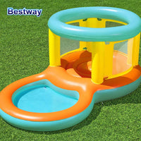 Bestway 52385 Inflatable Bouncer and Play Pool, Water Slide Park Bouncer with Jump and Splash Pool for Outdoor Backyards