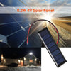 20-1pcs 4V 0.2W Solar Panel Outdoor Waterproof 2-Wire 8 Solar Cells Security Camera Small Home Light System Charger Solar Panels
