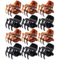12 Pcs Hair Claw Clips, 1.3 Inch Medium Hair Clips No-Slip Grip Jaw Clips Claw Clips for Women and Girls (Black, Brown,Clear)