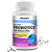 Probiotic Supplement, 120 Billion CFU, with Prebiotics and Digestive Enzymes to Support Gut Digestion and Immune Health