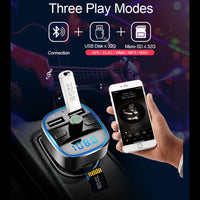 T25 MP3 Player Fast Charging Dual USB Charger Car Bluetooth 5.0 FM Transmitter