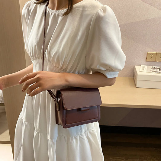 New Brand Women'S Small Crossbody Bag Lightweight Pu Leather Messenger Bag Flap Handbag Purse Summer Travel Bag For Female